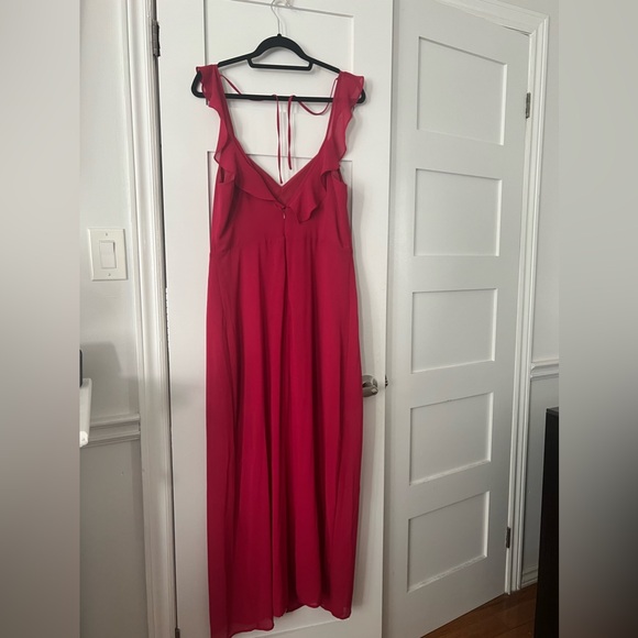 Dynamite Floor Length Chiffon Dress - Size L - Picture 3 of 4